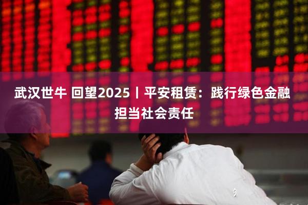 武汉世牛 回望2025丨平安租赁：践行绿色金融 担当社会责任